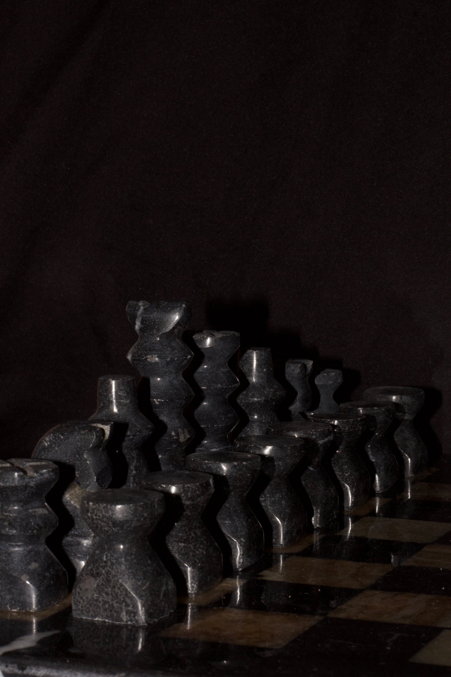 Jeu d'échecs en marbre