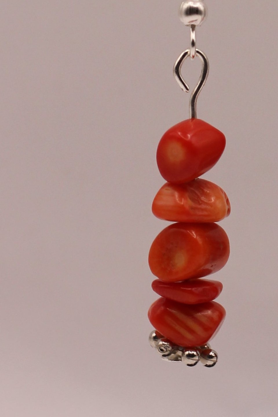 Boucles d'oreilles - Corail
