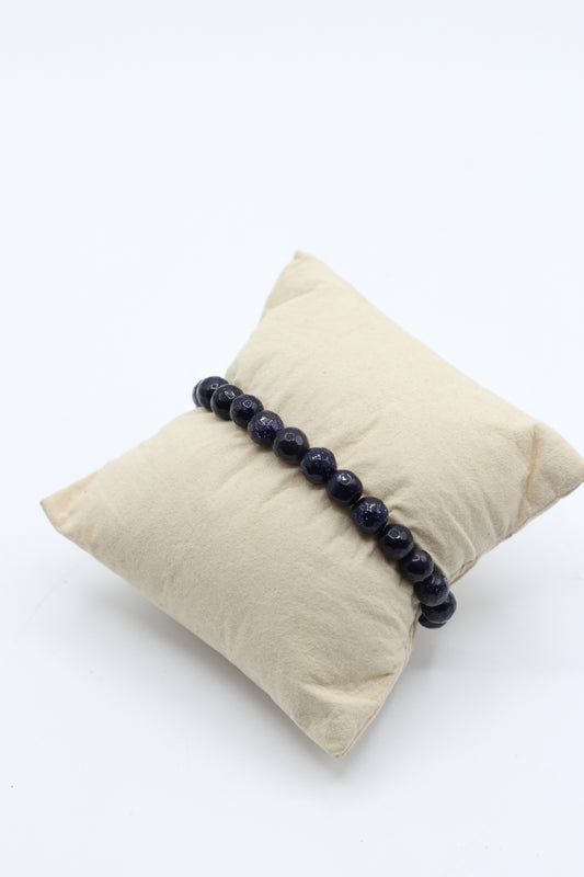 Bracelet - Pierre de sable bleue
