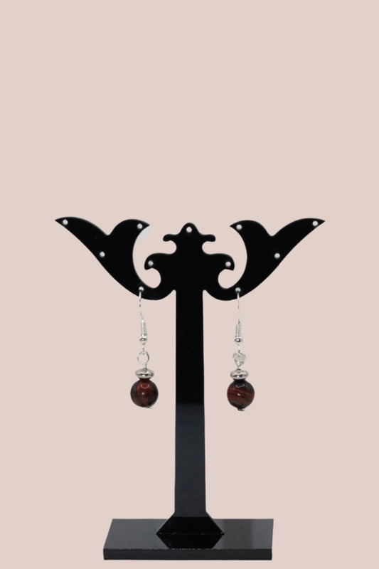 Boucles d'oreilles - Oeil de taureau