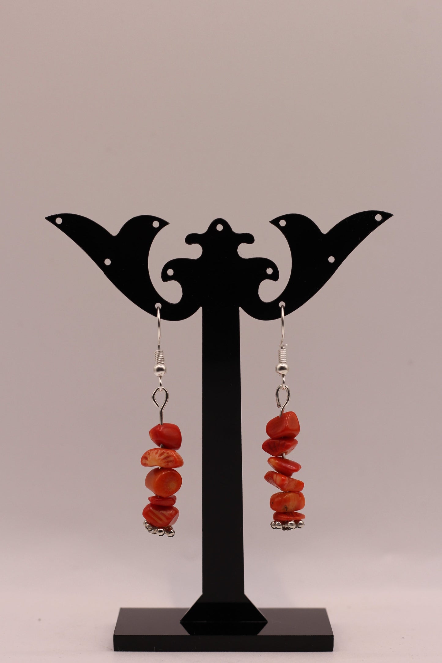 Boucles d'oreilles - Corail