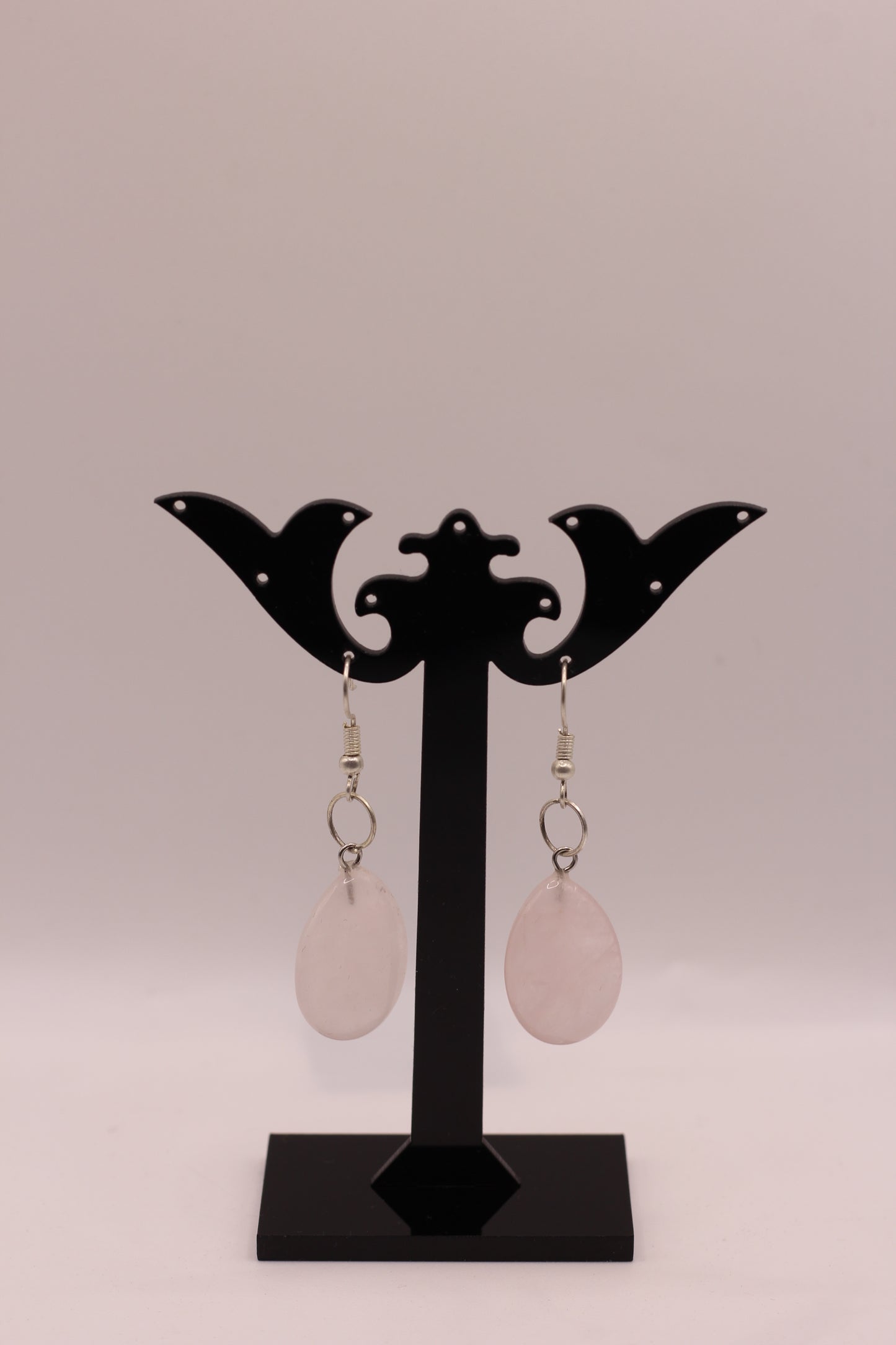 Boucles d'oreilles - Quartz rose