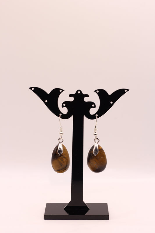 Boucles d'oreilles - Oeil de tigre