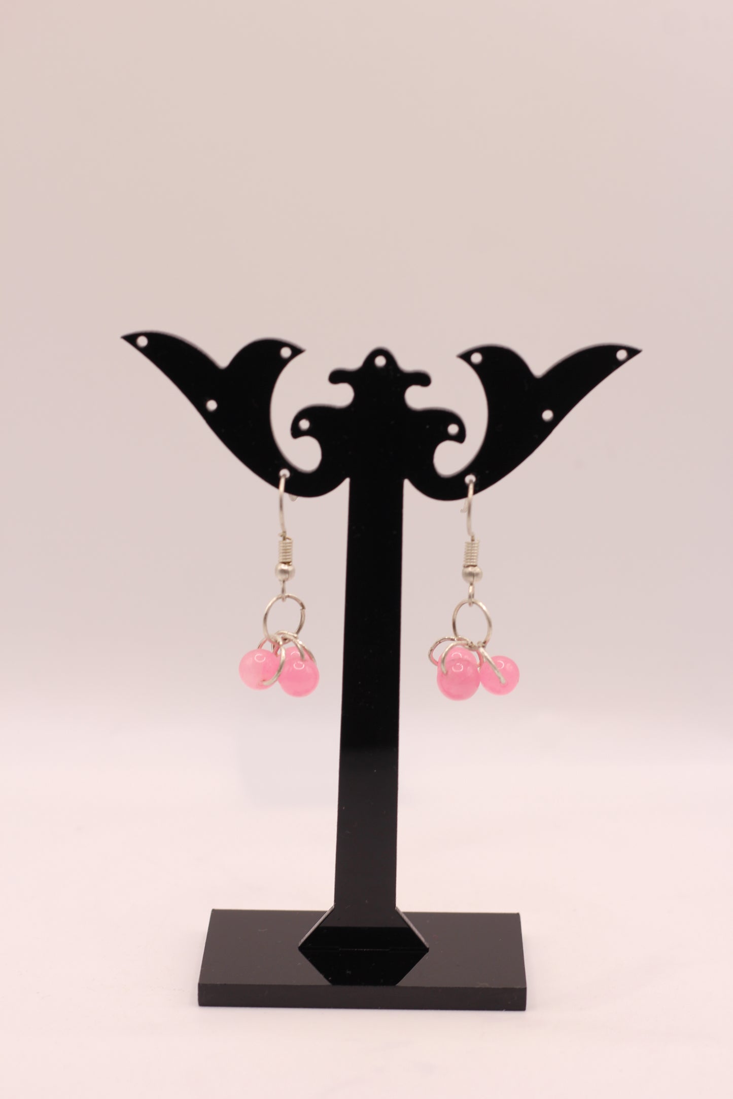 Boucles d'oreilles - Quartz rose